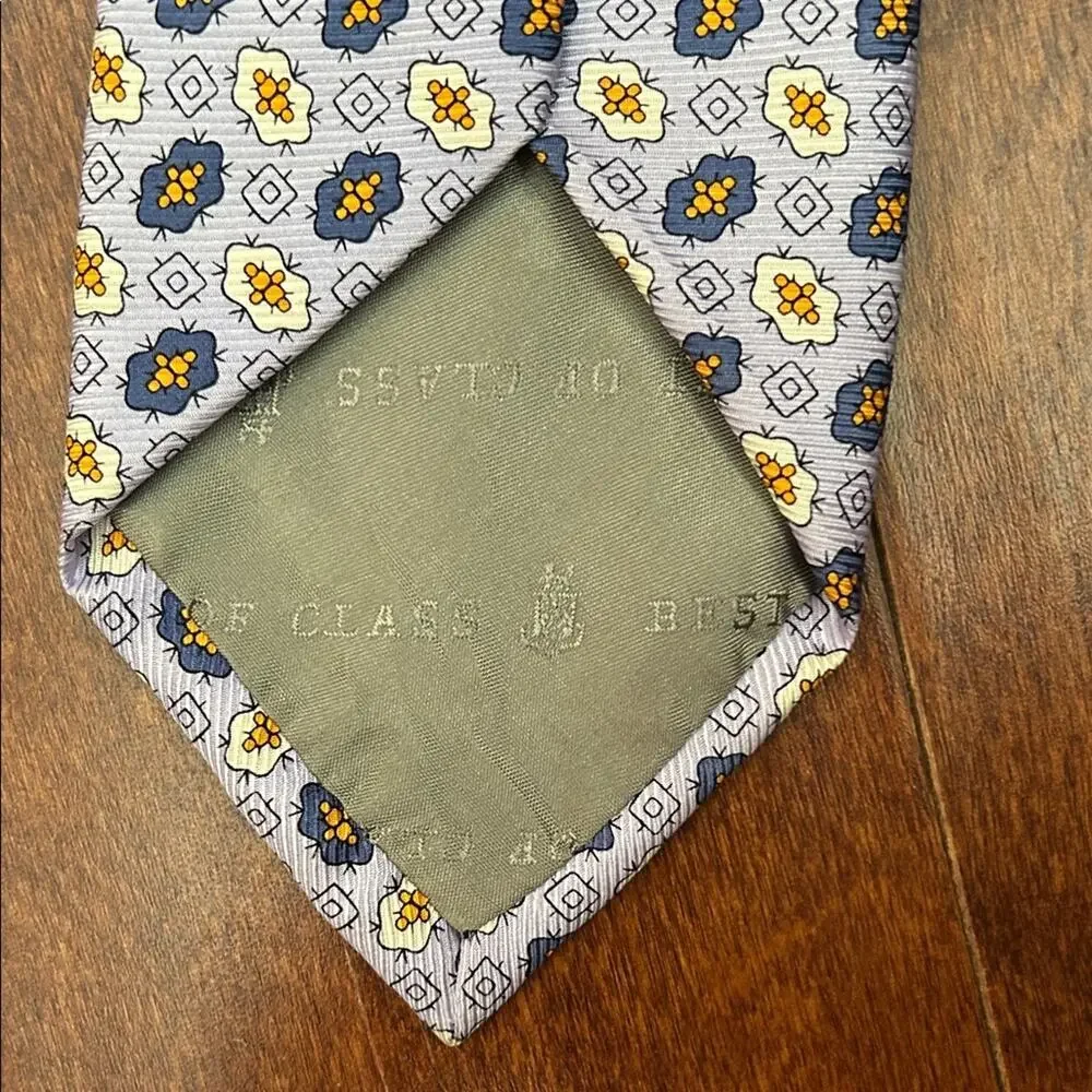 Robert Talbott Sophisticated Floral Tie in Purple, 100% Silk, Perfect for Office